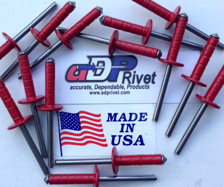 Race Car Rivets 3/16 x 5/8 with 1/2 head ultimate multigrip ABS62610 ⋆ aDP Rivet